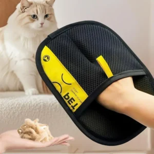 Alternative view of Pet Hair Remover Gloves Electrostatic for Cats Dogs, Reusable Washable Grooming Glove with 2-in-1 Lint Roller Brush - Safe Non-T